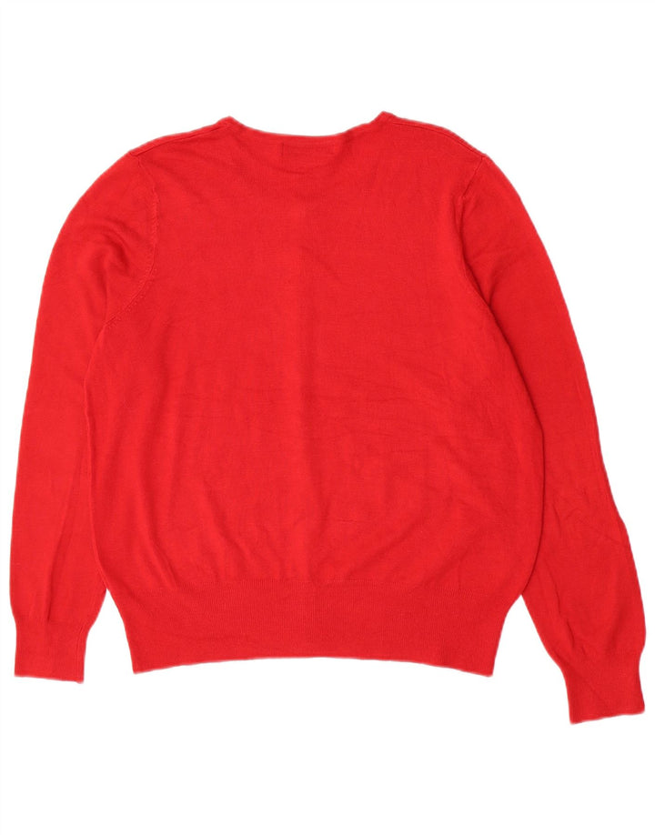 Marks & Spencer Dame Cardigan Sweater UK 14 Medium Red
