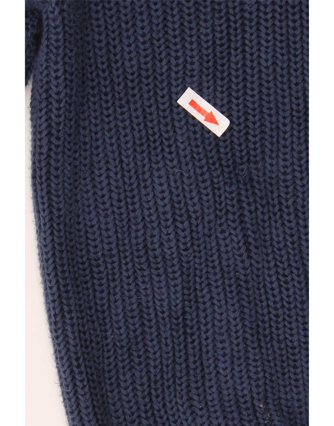 L.L.Bean Herre cardigan sweater med fuld lynlås Stor marineblå bomuld
