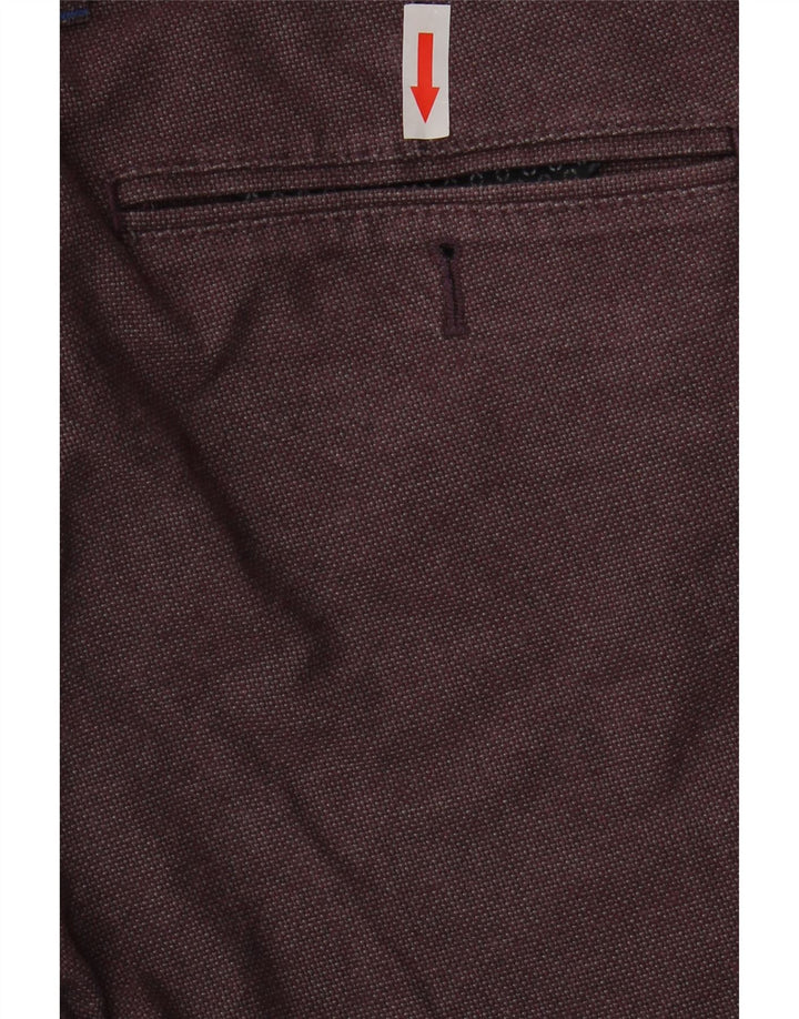 Ted Baker Herre Slim Suit Bukser W32 L32 Maroon Cotton