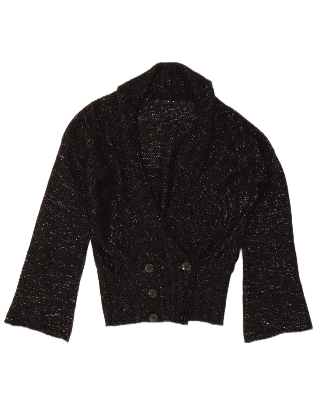 Sisley Dame Cardigan Sweater UK 14 Medium Sort Flecked