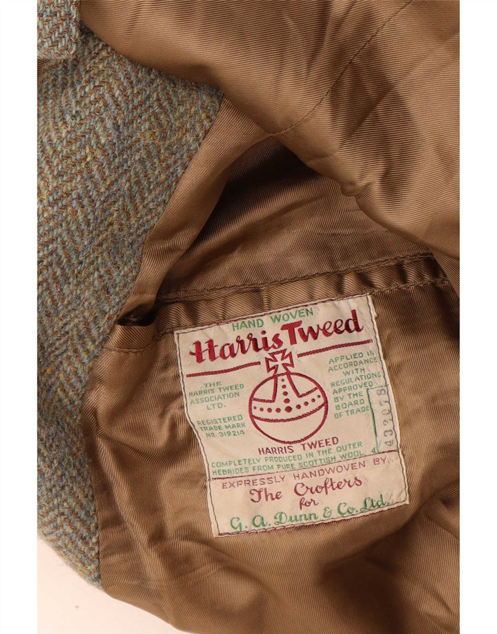Dunn &Co Herre Harris Tweed UK 40 Large Brown Sildebensuld Klassisk