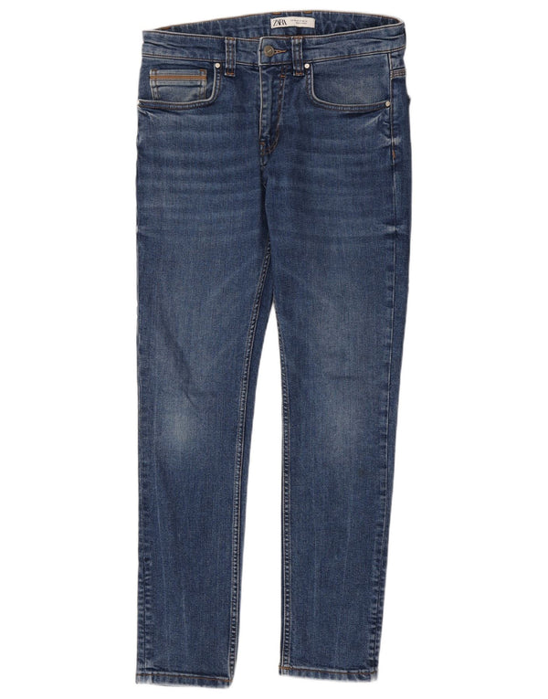 Zara Herre Slim Jeans EU 40 Medium W31 L30 Blå Bomuld