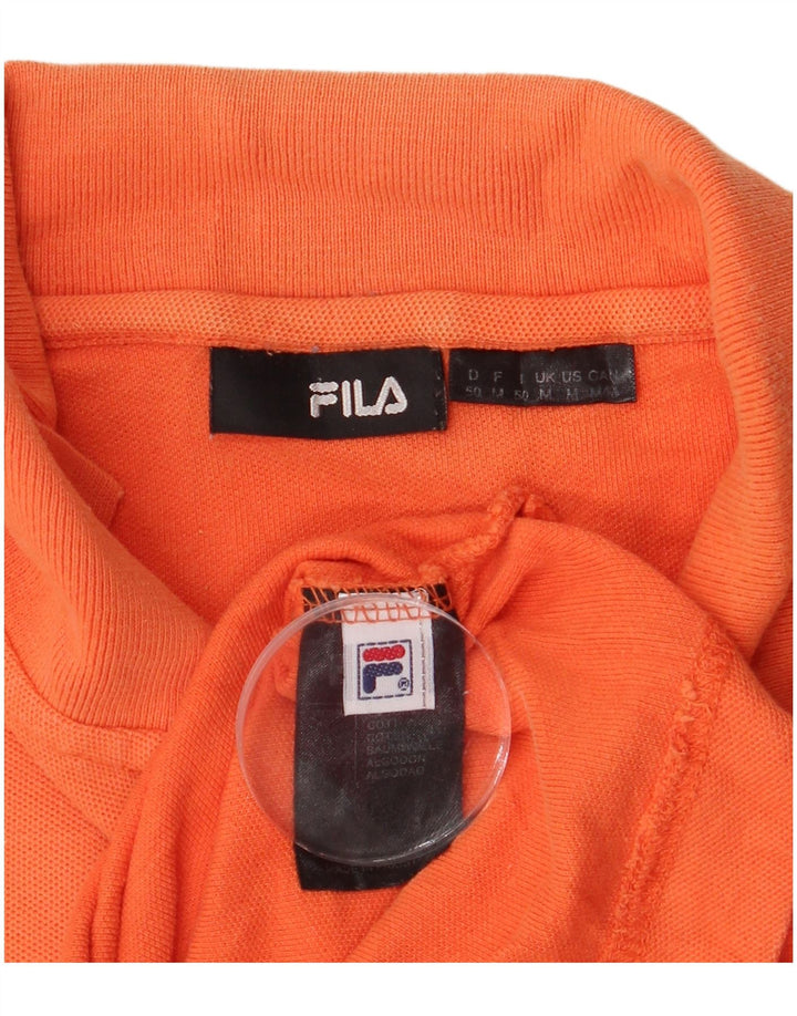 Fila Herre poloshirt Medium Orange Bomuld