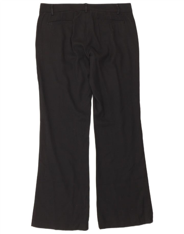 Rød af Valentino Dame Bootcut Casual Bukser IT 44 Medium W30 L33 Sort