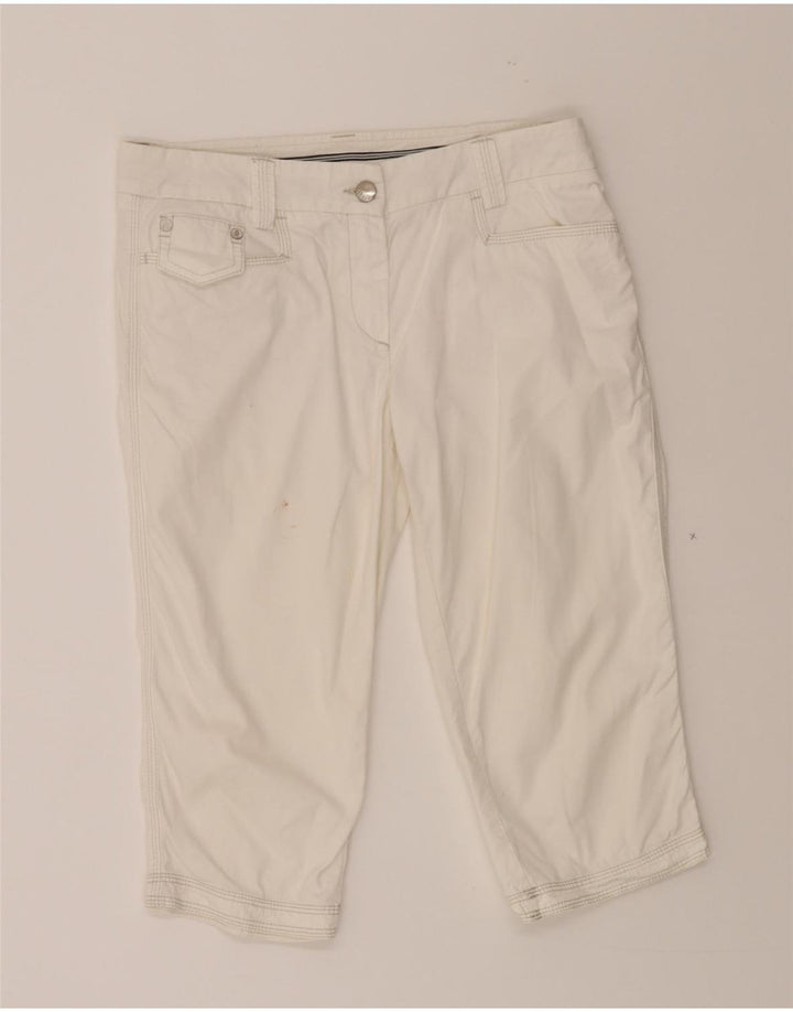 MARINA YACHTING Womens Bermuda Shorts IT 44 Medium W30  White Cotton Vintage Marina Yachting and Second-Hand Marina Yachting from Messina Hembry 
