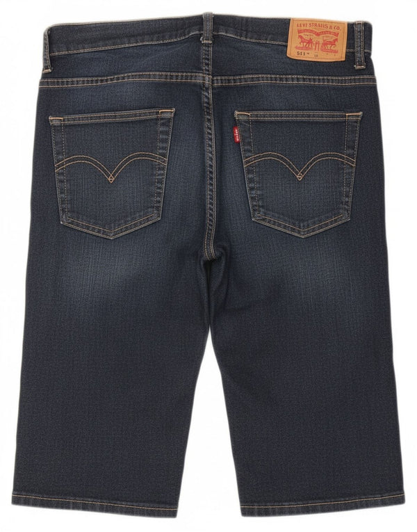 Levi's Boys 511 Slim denimshorts 15-16 år W30 Blue Cotton
