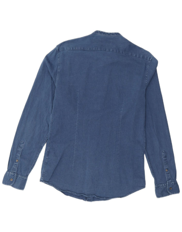 Reiss Herre Slim Fit skjorte Medium Blue Bomuld