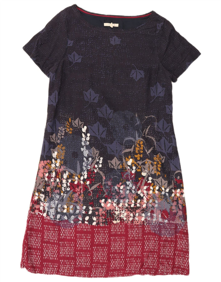 WHITE STUFF Dame Shift Dress UK 12 Medium Navy Blue Floral