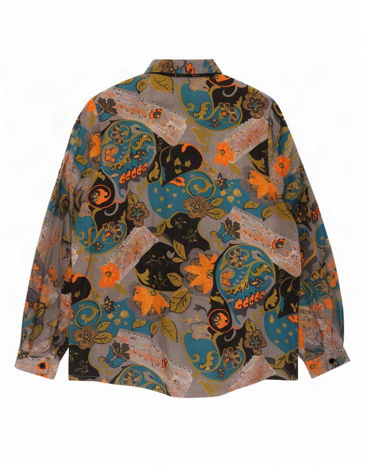 Primavera Firenze Dame Shirt Bluse UK 12 Medium Multicolored Floral