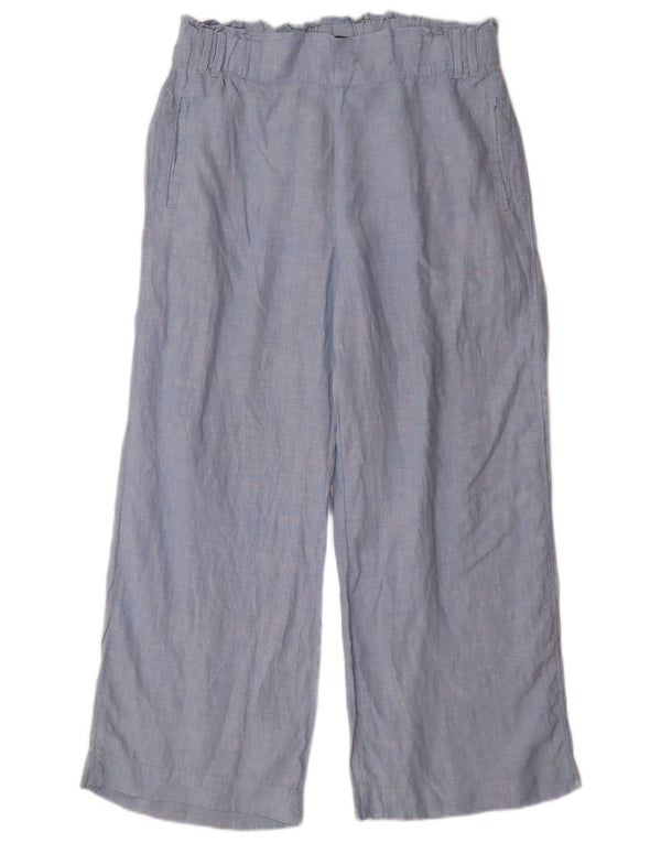 Marks & Spencer Kvinder Casual Bukser med brede ben UK 14 Large W32 L29 Blå