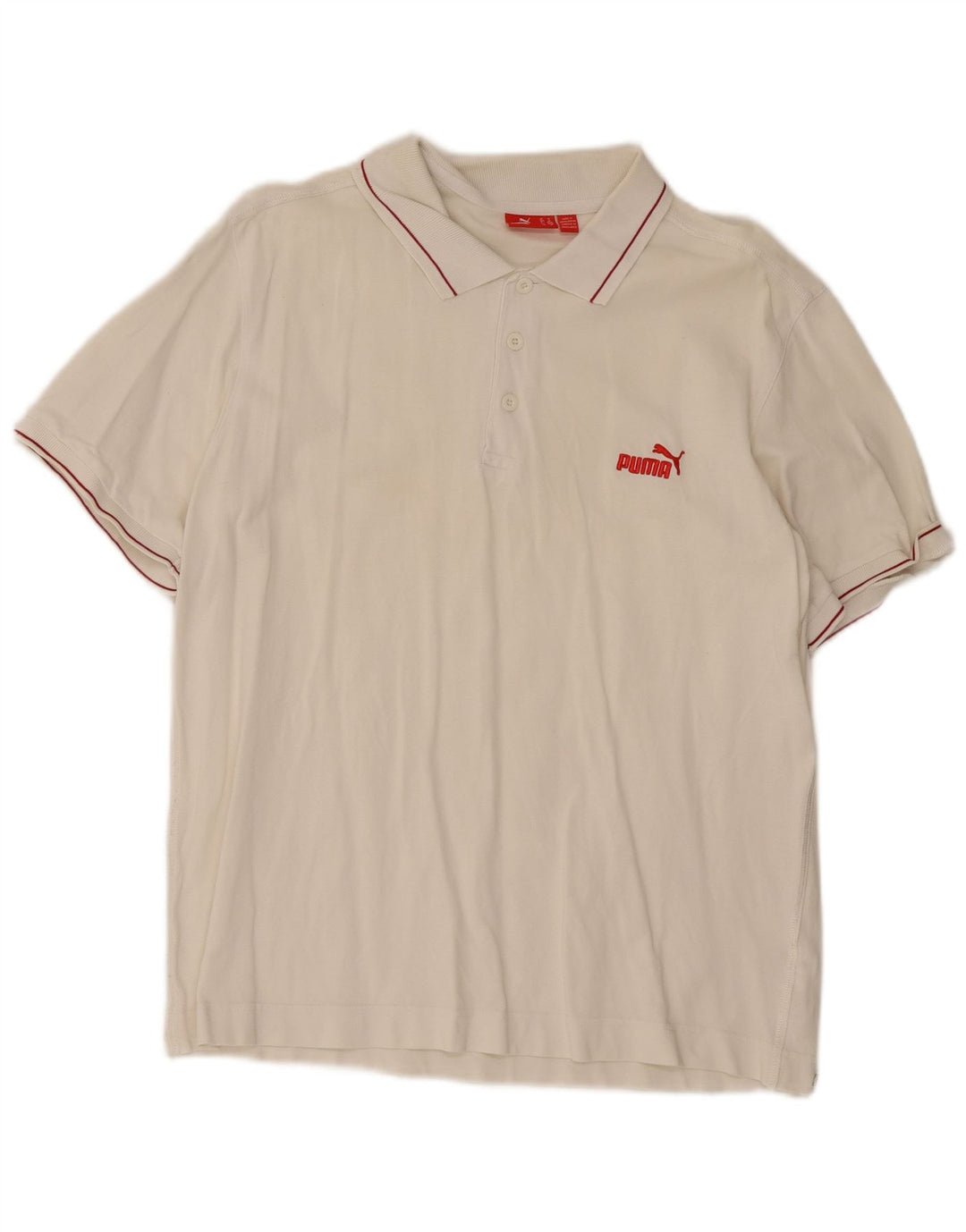 Puma herre poloshirt Medium hvid bomuld