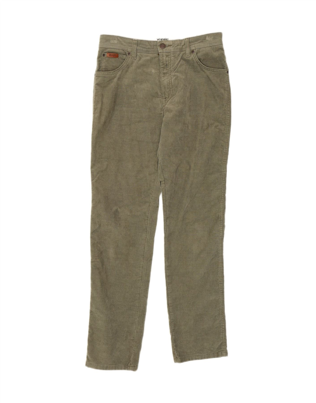 Wrangler Herre Texas Slim Fit Corduroy Bukser W32 L32 Grøn Bomuld
