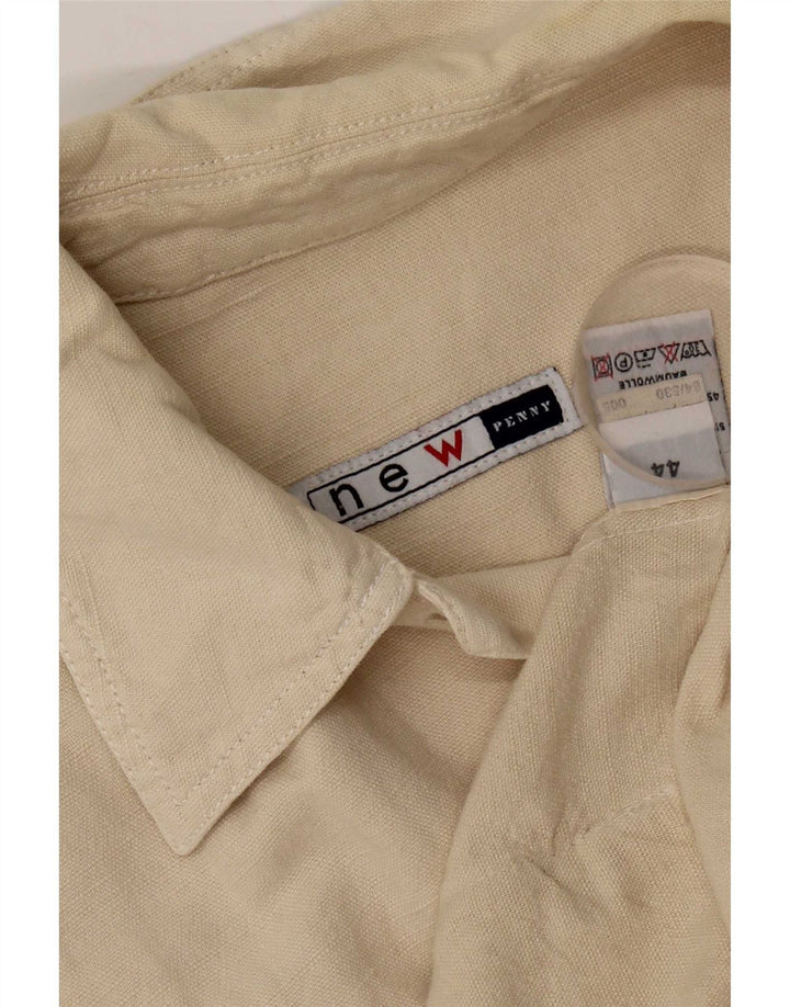 Ny Penny Womens Utility Jacket IT 44 Medium Beige Linen