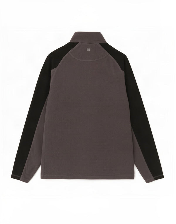 Mountain Warehouse Fleece Jumper med lynlås til mænd Medium Grå Colourblock