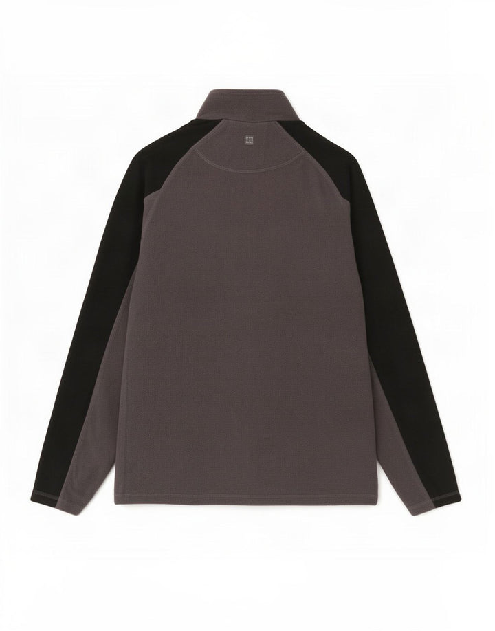 Mountain Warehouse Fleece Jumper med lynlås til mænd Medium Grå Colourblock