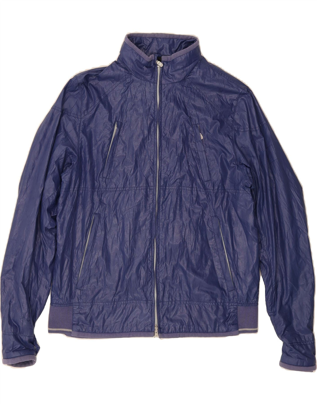 BELSTAFF Womens Rain Jacket UK 18 XL Blue Nylon Vintage Belstaff and Second-Hand Belstaff from Messina Hembry 