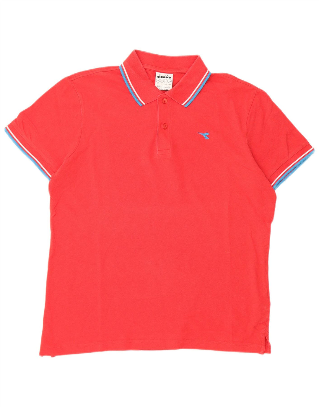 Diadora herre poloshirt Medium rød bomuld