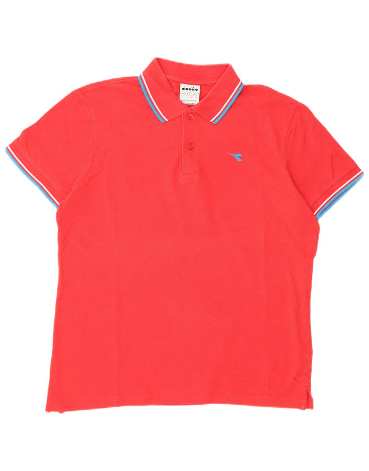 Diadora herre poloshirt Medium rød bomuld