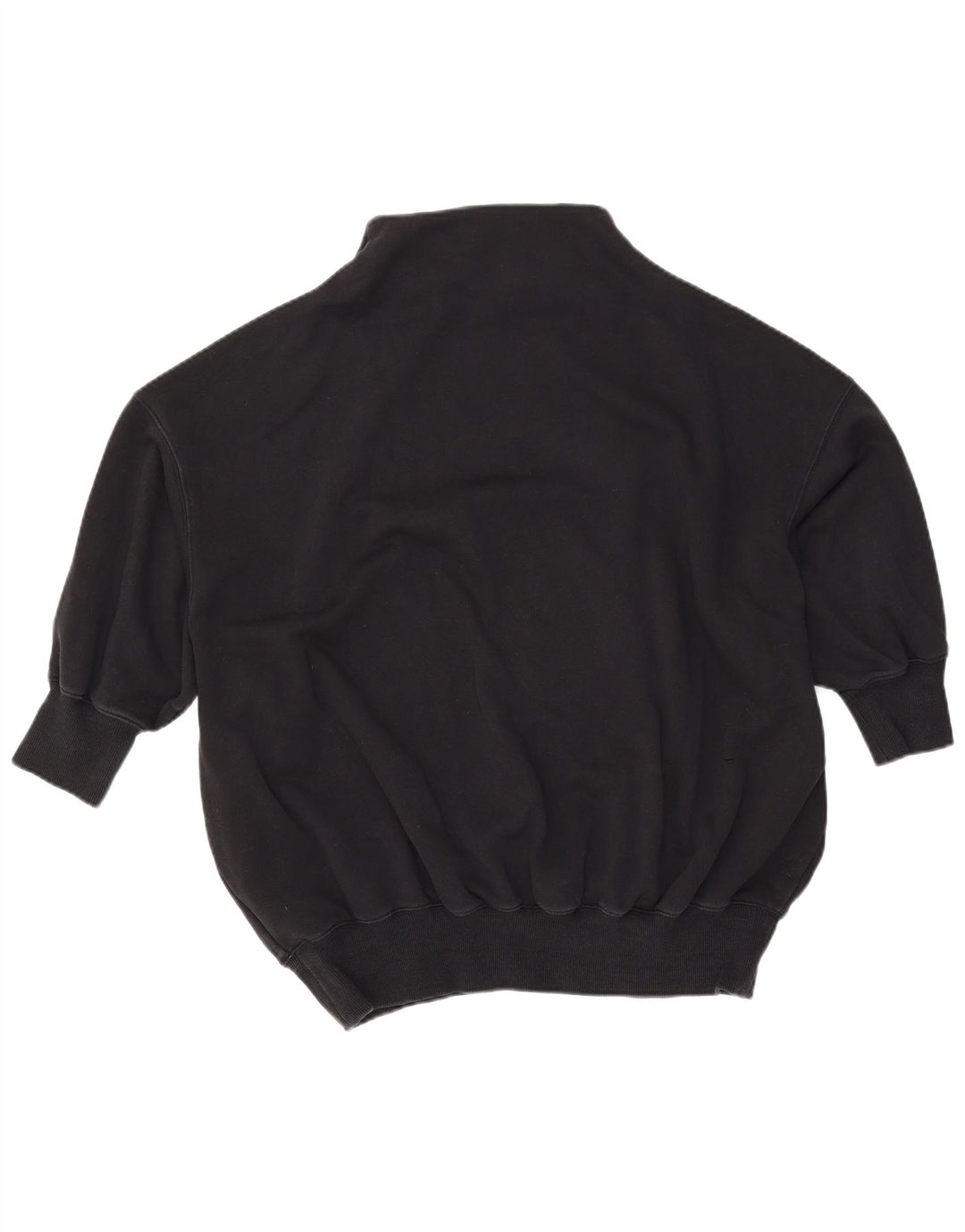 NIKE 3/4-ærmet oversize sweatshirt trøje til kvinder UK 10 Lille sort