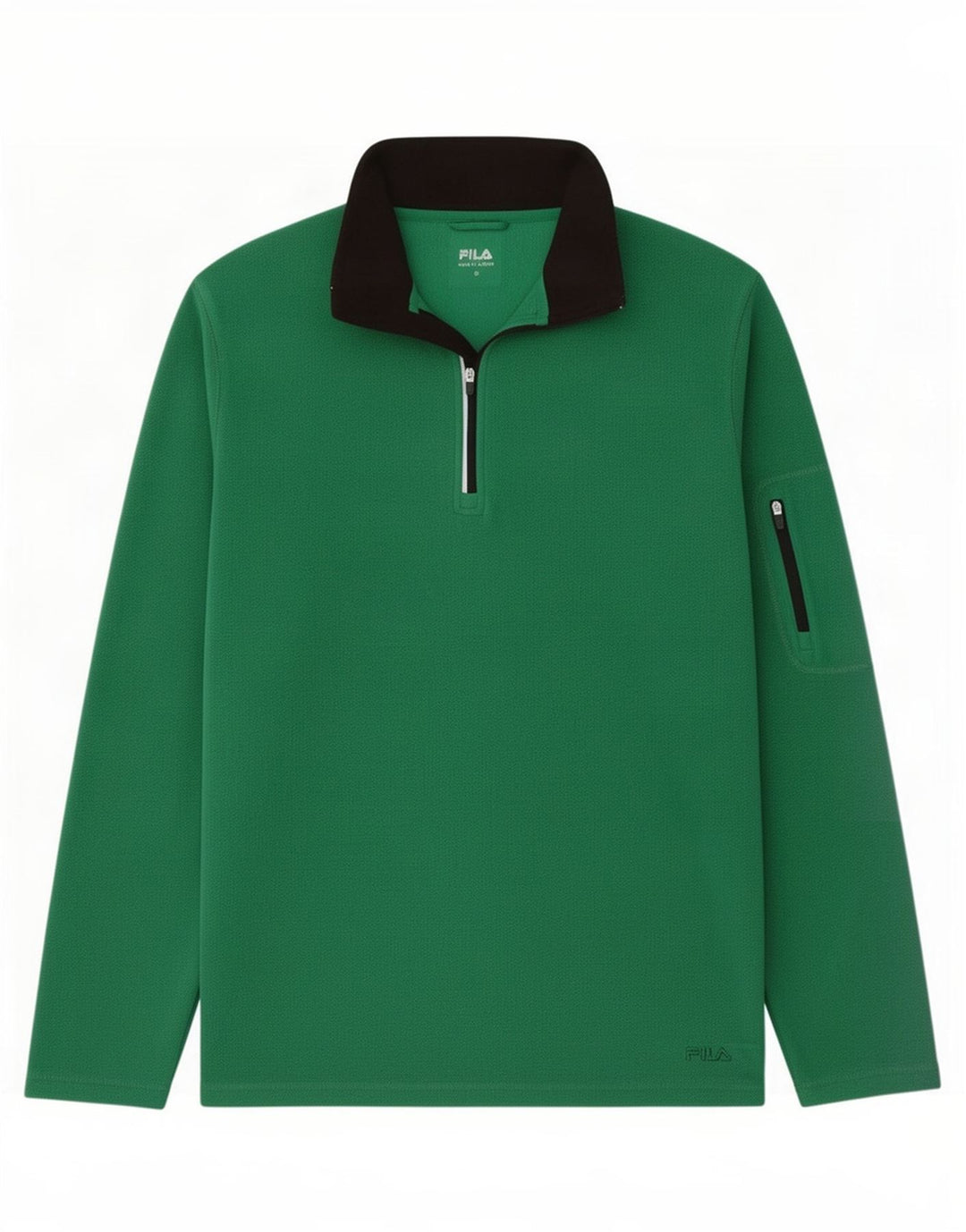 Fila Herre lynlås hals Fleece Jumper Medium Grøn Polyester