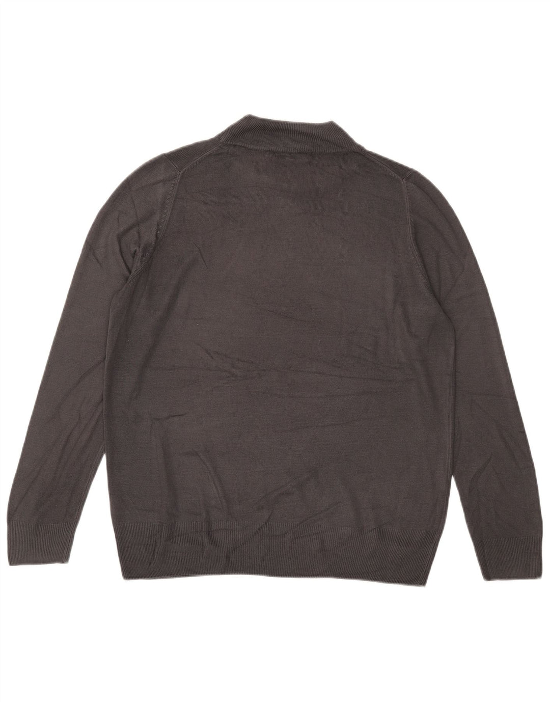 Marks & Spencer Dame Turtle Neck Jumper Sweater UK 16 Large Grå Akryl