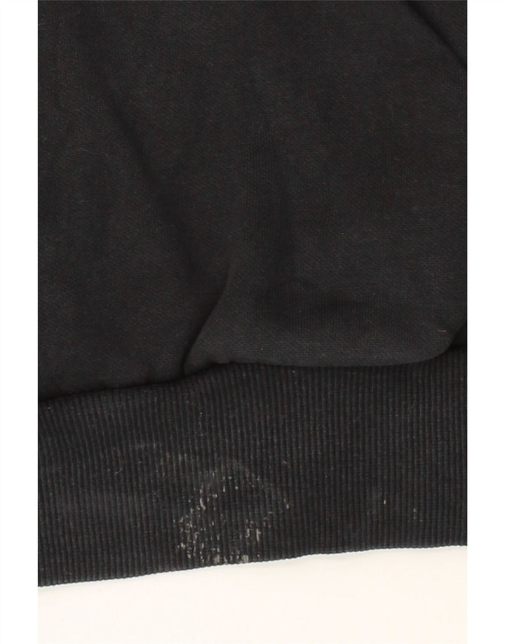 PUMA Mens Graphic Hoodie Jumper Medium Black Cotton Vintage Puma and Second-Hand Puma from Messina Hembry 