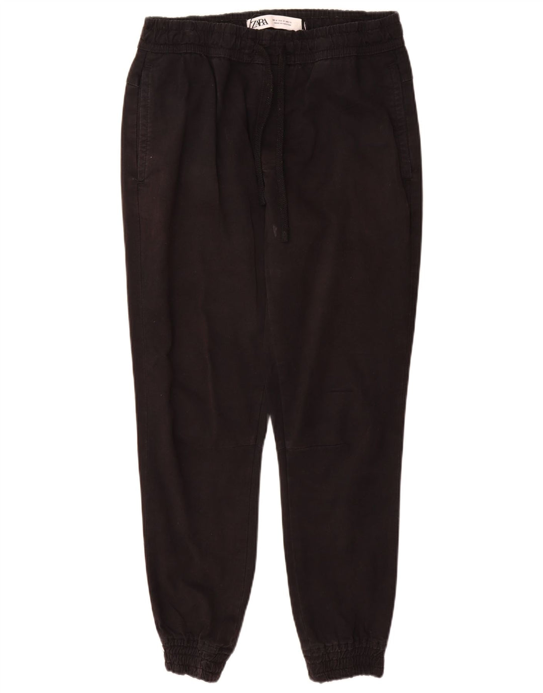 Zara Herre Joggers Chino Bukser Medium W31 L30 Sort Bomuld