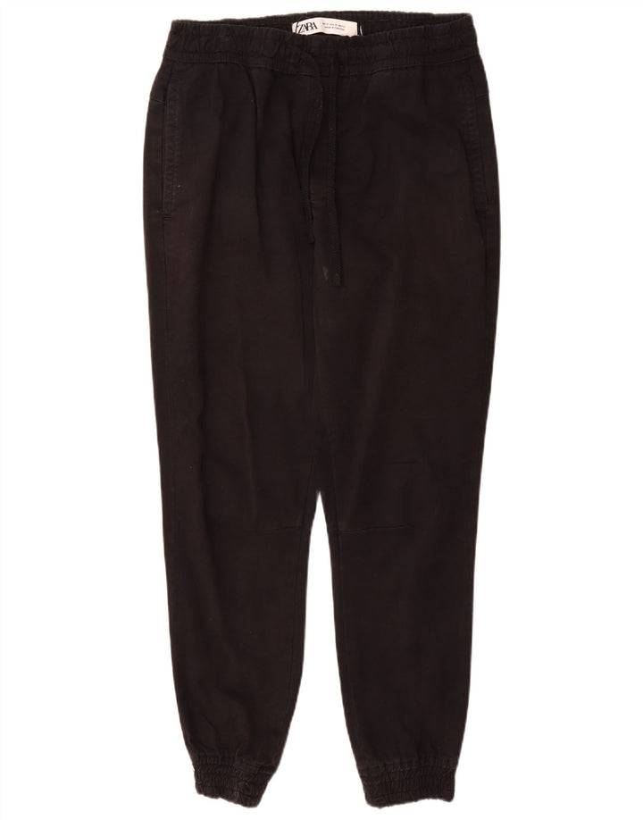 Zara Herre Joggers Chino Bukser Medium W31 L30 Sort Bomuld