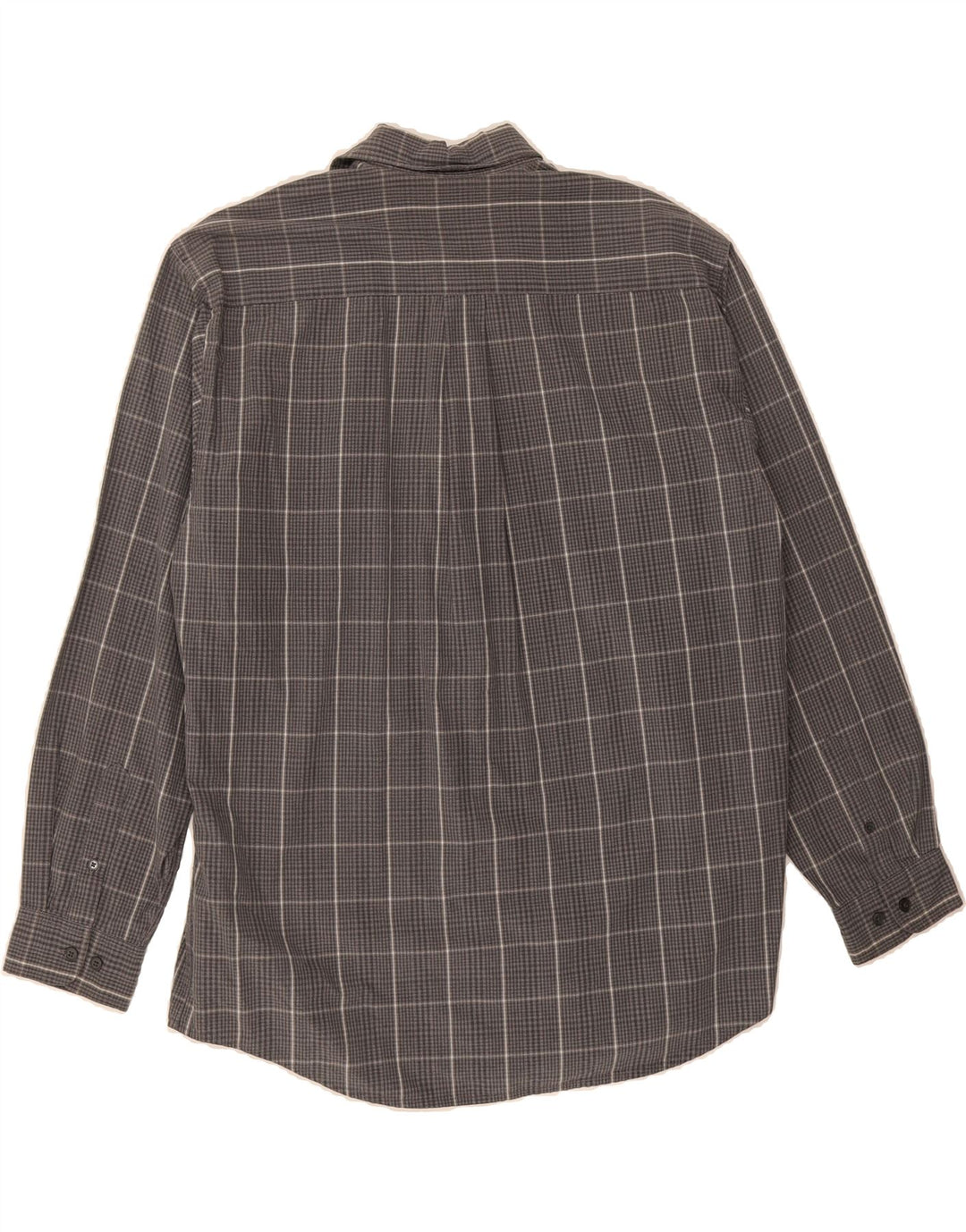 DOCKERS Mens Flannel Shirt Large Grey Check Cotton Vintage Dockers and Second-Hand Dockers from Messina Hembry 