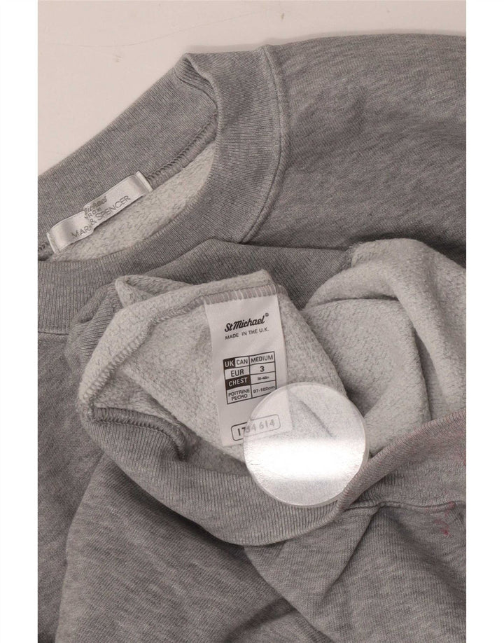 Marks & Spencer Herre sweatshirt Jumper Medium Grå Bomuld