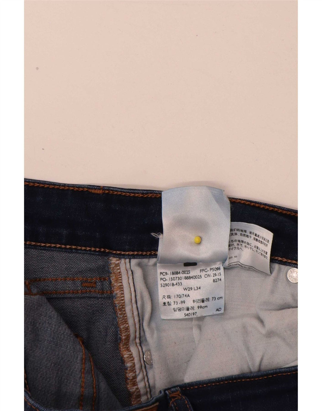 Levi's Dame 712 Slim Jeans W29 L29 Marineblå
