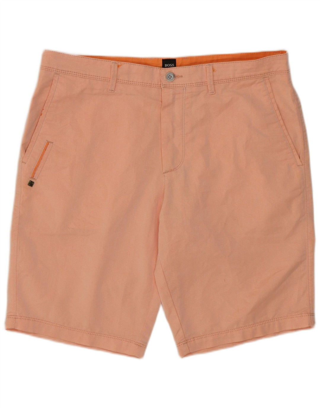 Hugo Boss Herre Chino Shorts IT 48 Medium W32 Orange Bomuld