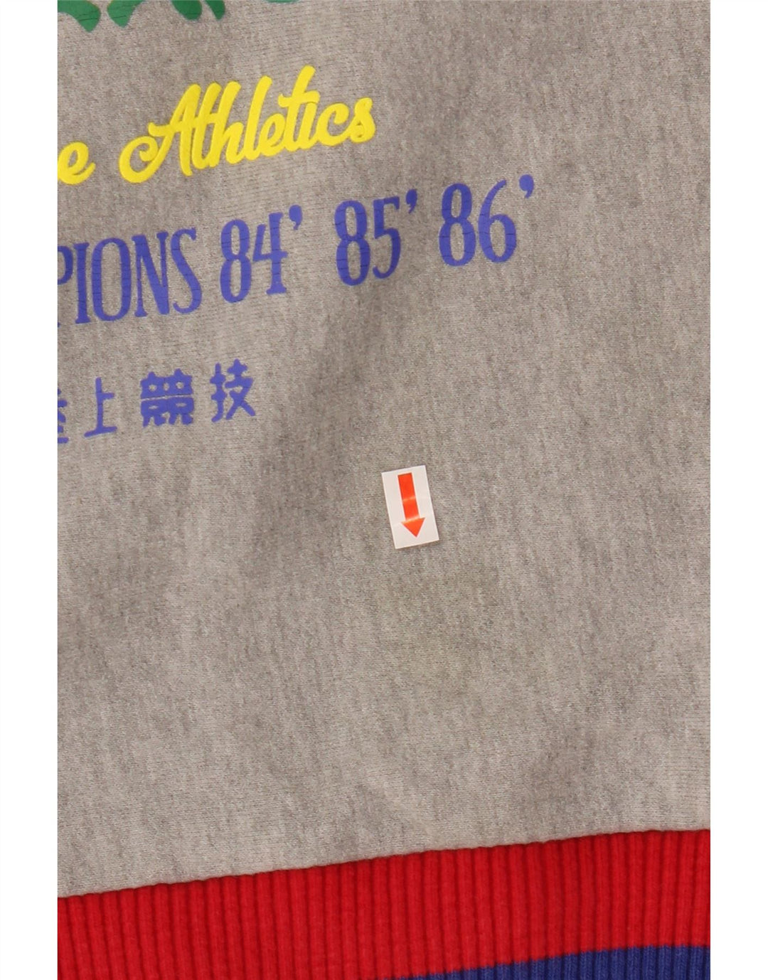 SUPERDRY Dame grafisk sweatshirt Jumper UK 8 Small Grey Colourblock