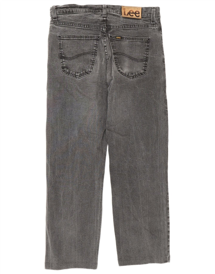 Lee Dame Brooklyn Straight Jeans W32 L26 Grå Bomuld
