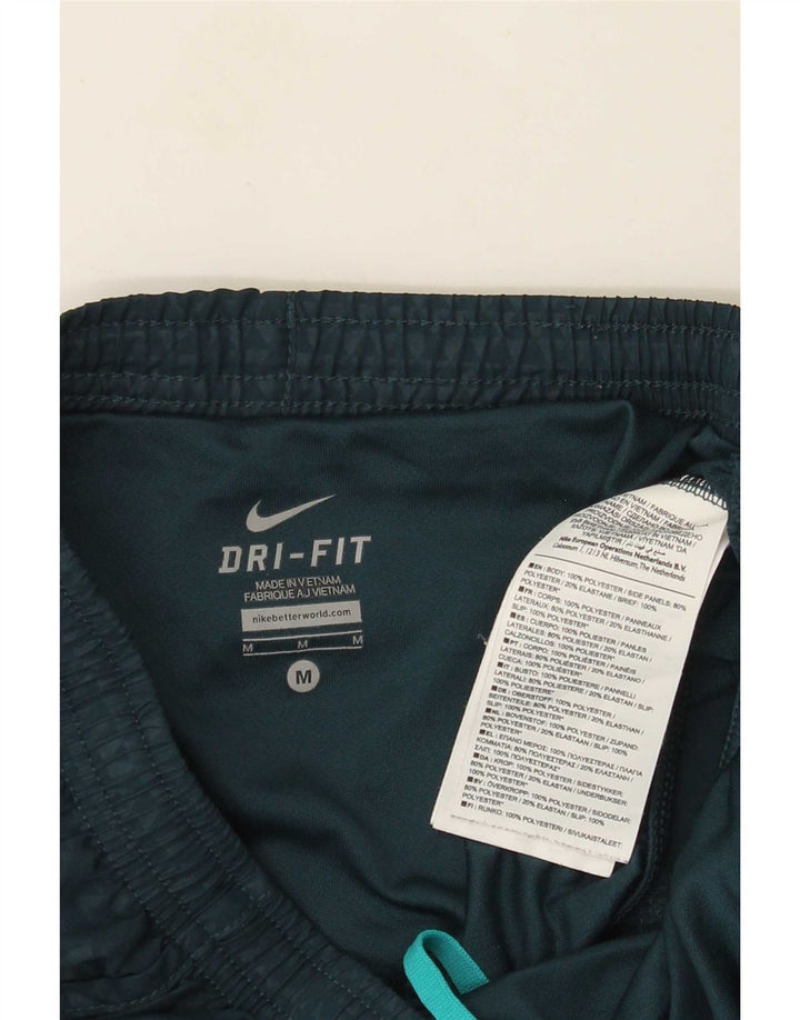 Nike sportsshorts til kvinder UK 14 Mellemgrøn plettet polyester