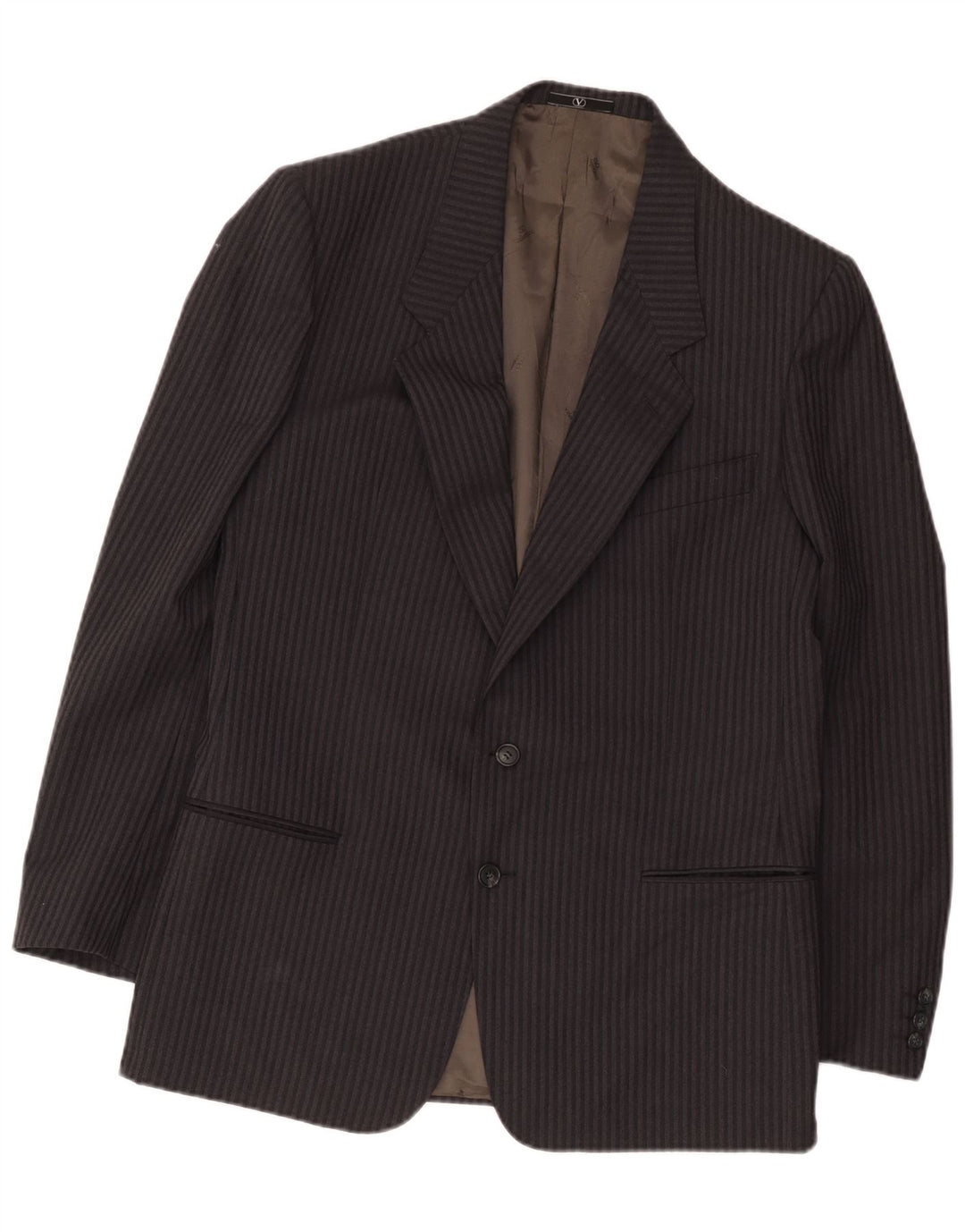 Valentino Herre Longline 2-knaps blazerjakke IT 52 XL Grå nålestribe