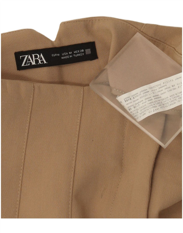 Zara Koniske Chinobukser til kvinder Medium W28 L26 Beige Polyester