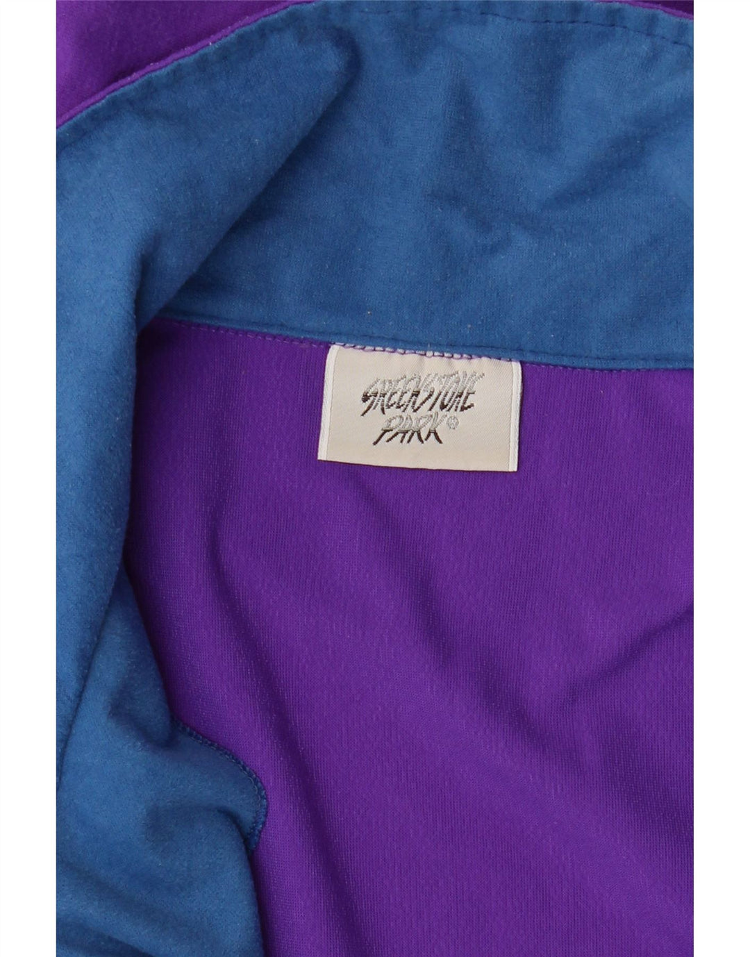 Greenstone Park Herre Zip Neck Sweatshirt Jumper Medium Lilla Colourblock