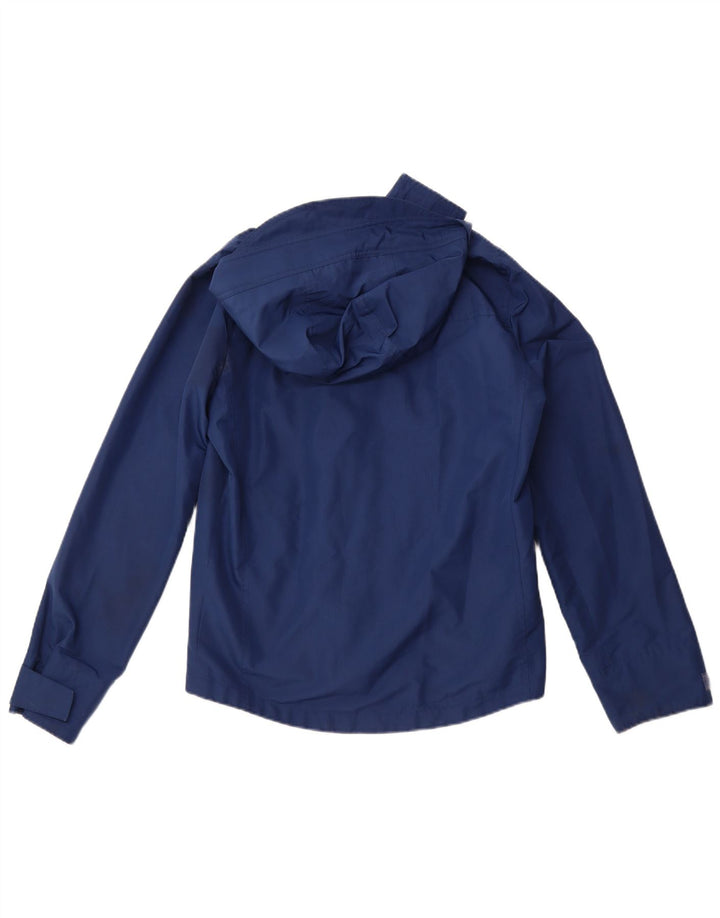 HOLLISTER Herre Hættevindjakke UK 36 Small Navy Blue Polyester