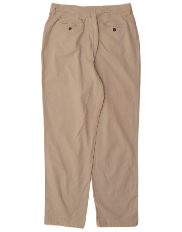 Lee kvinders højtaljede koniske chinosbukser US 16 2XL W32 L31 Beige bomuld