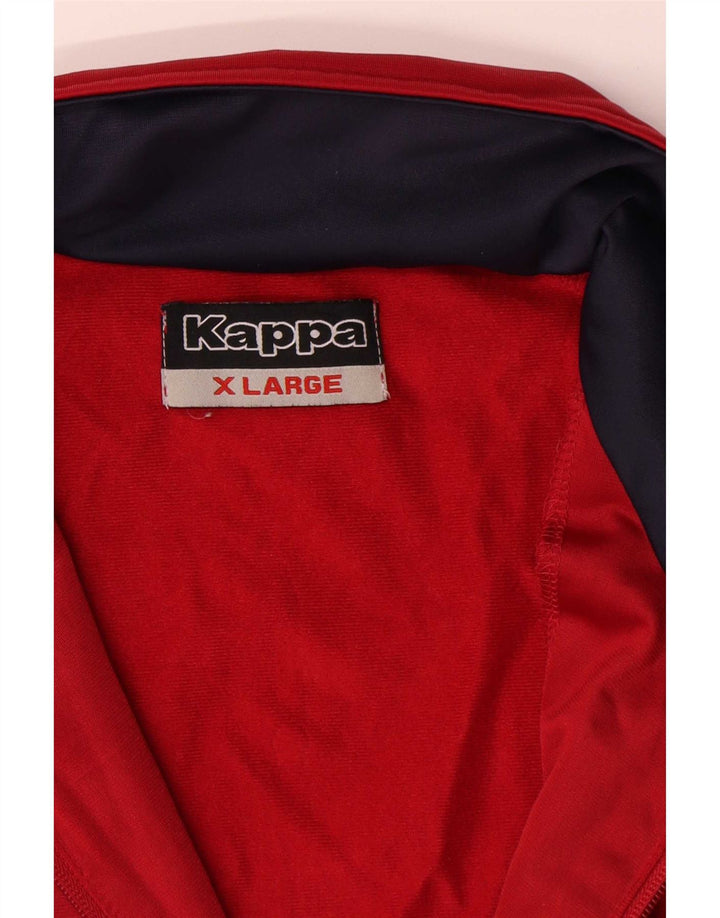 Kappa Træningsdragt til mænd Topjakke XL Rød Colourblock Polyester