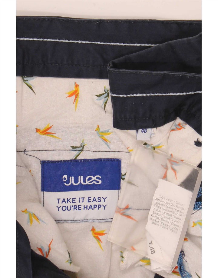 Jules Herre Chino Shorts W38 XL Marineblå Bomuld