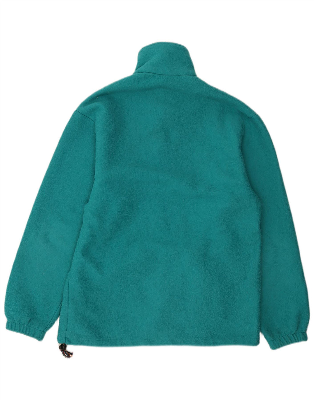 Basic Herre knap hals Fleece Jumper Medium turkis geometrisk polyester