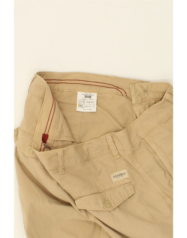 CARRERA Mens 618 Cargo Shorts IT 48 Medium W30  Beige Cotton Vintage Carrera and Second-Hand Carrera from Messina Hembry 