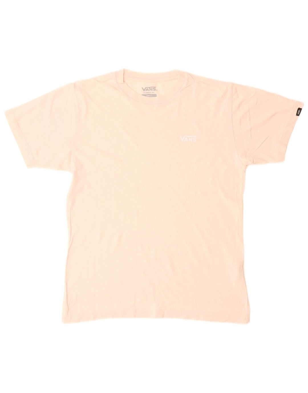 VANS Herre Classic Fit T-Shirt Top Lille Pink Bomuld