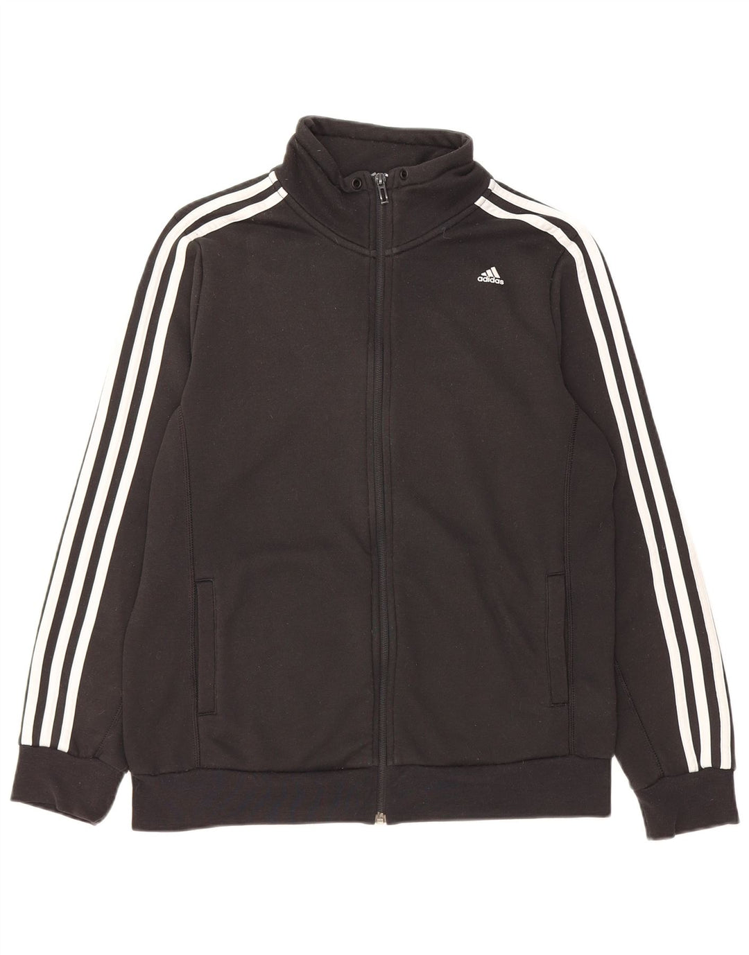 Adidas Dame Climalite Træningsdragt Topjakke UK 16/18 Stor Sort Polyester