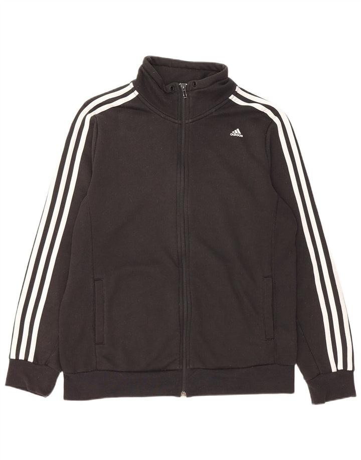 Adidas Dame Climalite Træningsdragt Topjakke UK 16/18 Stor Sort Polyester