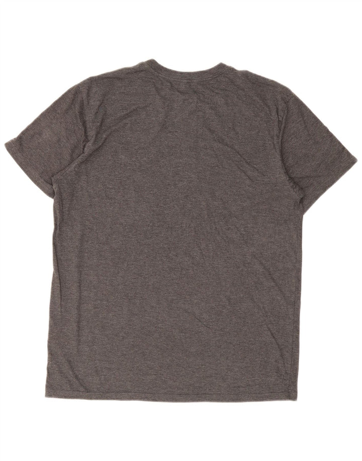 Adidas Herre Golf Grafisk T-Shirt Top Stor Grå Bomuld