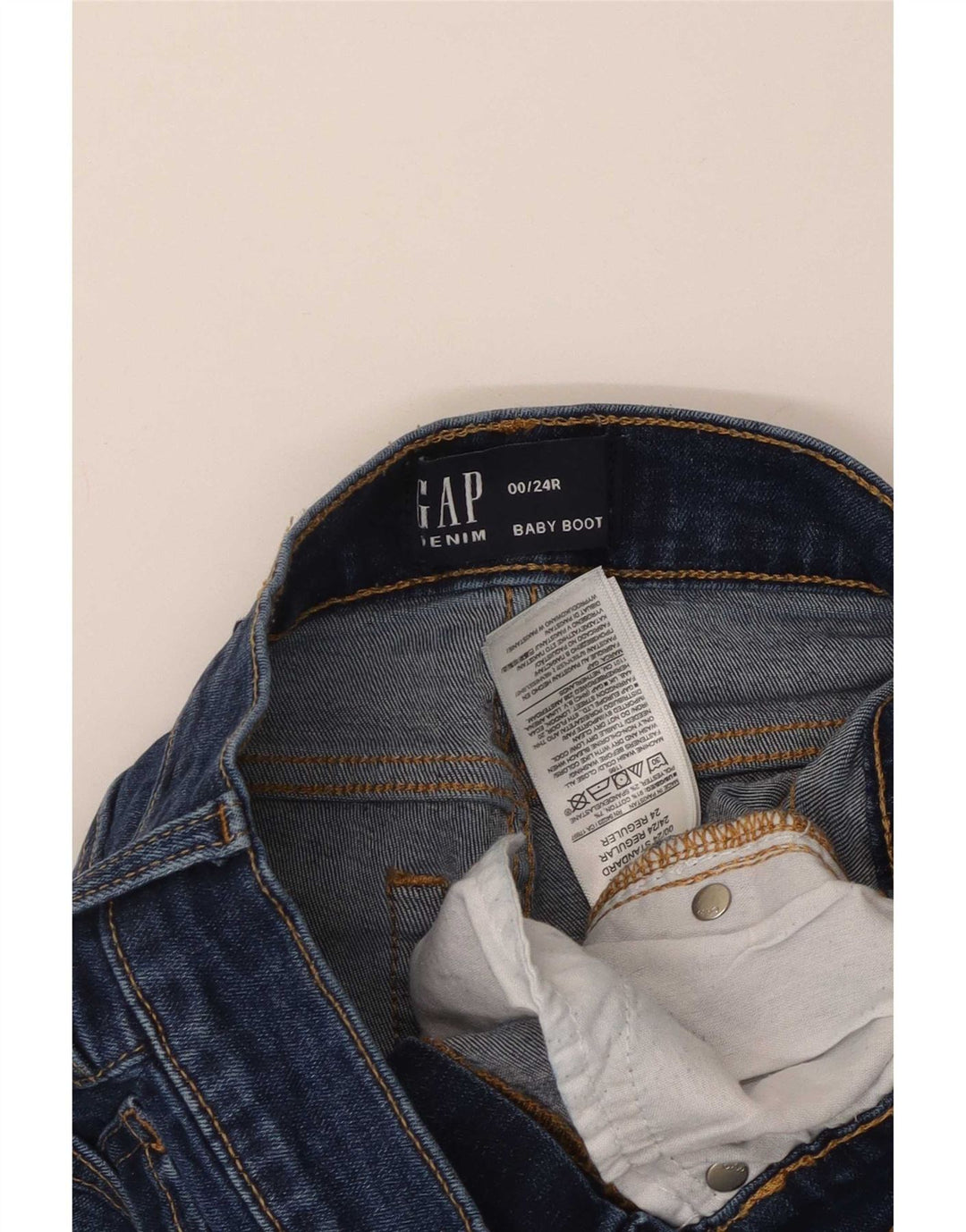 Gap Dame Bootcut Jeans W24 L29 Marineblå Bomuld