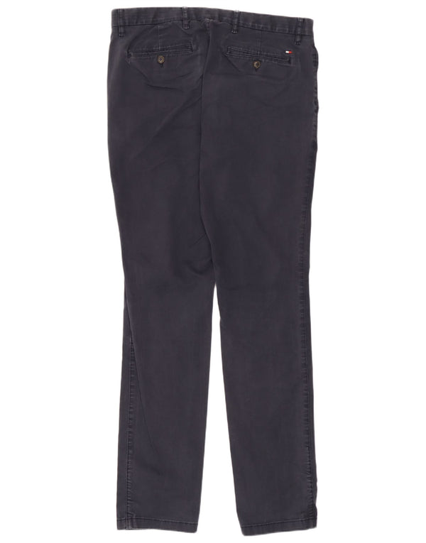 Tommy Hilfiger Herre Slim Chino Bukser W31 L34 Marineblå Bomuld